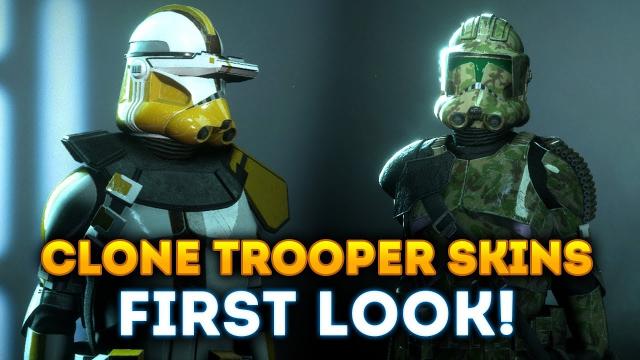 FIRST LOOK at Clone Trooper Skins! 41st Elite Corps and 327th Star Corp! - Star Wars Battlefront 2