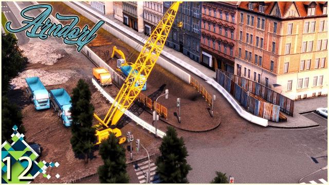 Cities Skylines: ARNDORF - Tram tracks construction and the Mayor's Plans #12