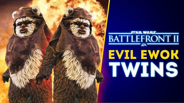 Evil Ewok Twins on Endor (Halloween Edition) - Star Wars Battlefront 2 Ewok Hunt & HVV Gameplay