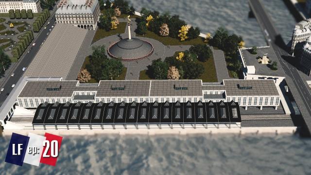 Cities Skylines: Little France - The Metro station on Island and the new monument #20