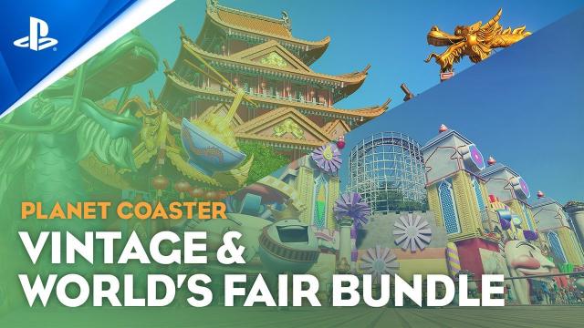 Planet Coaster: Console Edition - Vintage and World’s Fair Bundle Trailer | PS5, PS4