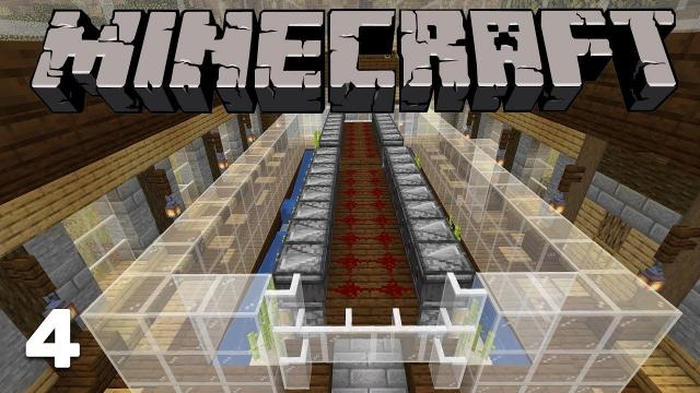 QUADRUPLE SUGAR CANE FARM! | Minecraft Survival - Episode 4