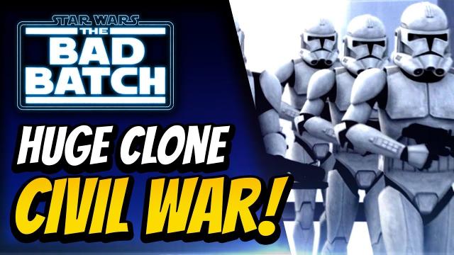 Huge Clone Civil War on Kamino! Clones vs Clones! The Bad Batch Star Wars Theory Explained