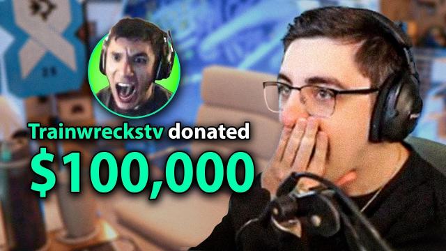 SHROUD CAN’T BELIEVE HE GOT A $100,000 DONATION