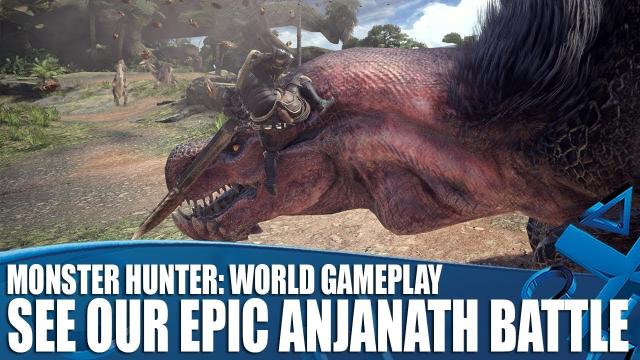 Monster Hunter: World PS4 Gameplay - See Our Epic Anjanath Battle