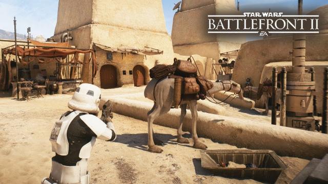 Star Wars Battlefront 2 - INTENSE Mos Eisley Multiplayer Gameplay on Galactic Assault Tatooine!