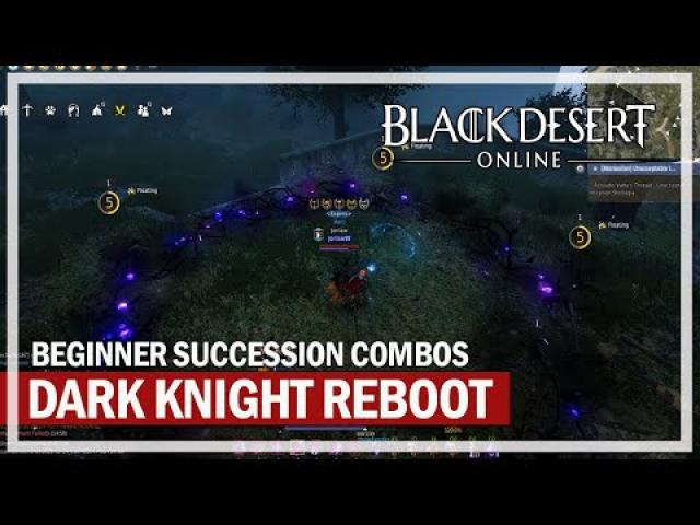 Black Desert Online - Dark Knight Succession Reboot - Beginner Skill Combos (PvP & PvE)