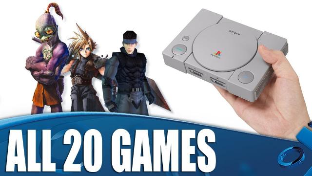 PlayStation Classic - All 20 games Revealed!
