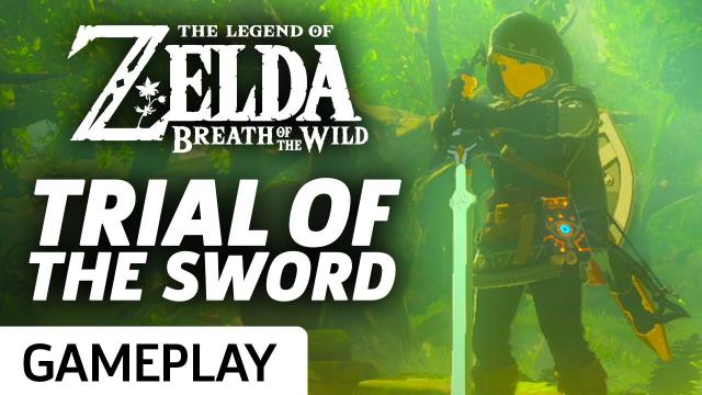 Trial Of The Sword DLC Intro - Zelda: Breath Of The Wild Gameplay