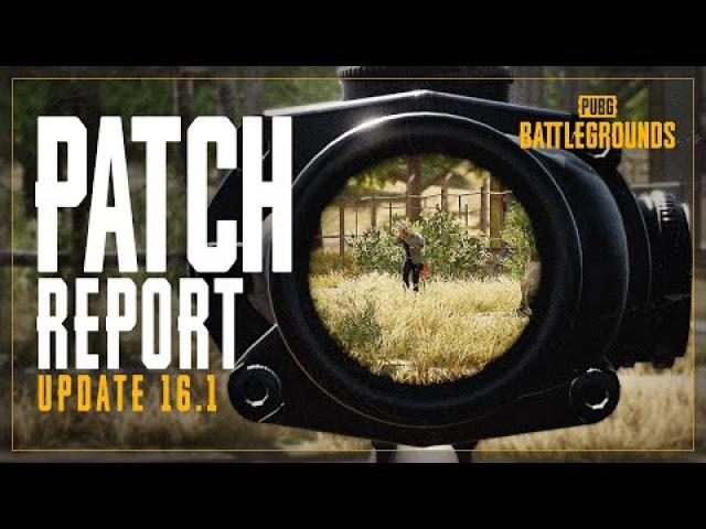 Patch Report #16.1 - Weapon Balance updates, Karakin back | PUBG