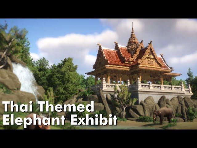 Planet Zoo - Thai Themed Indian Elephant Exhibit Speed Build