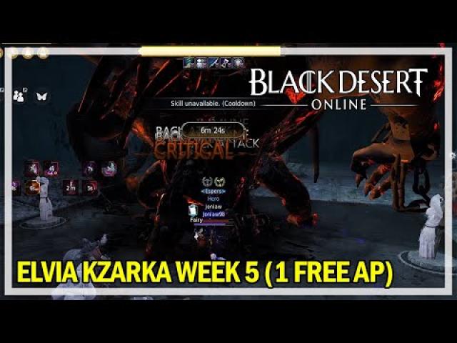 Black Desert Online - Elvia Kzarka Solo - Week 5 (1 Permanent AP)
