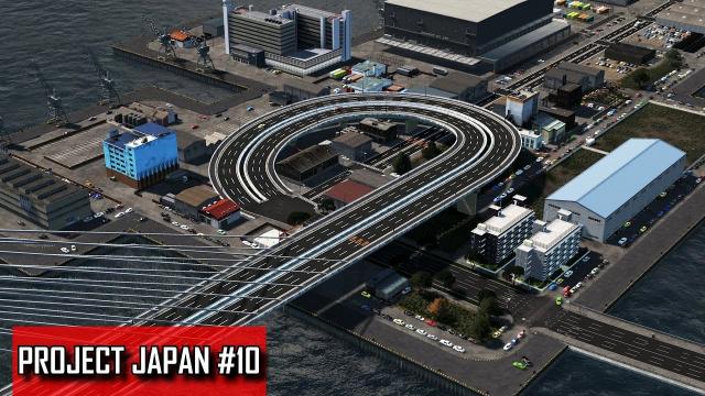 Cities: Skylines - PROJECT JAPAN #10 - Airandoshiti Gate Bridge & Industrial legacy