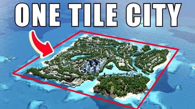 Building the Best ONE TILE CITY in Cities Skylines!