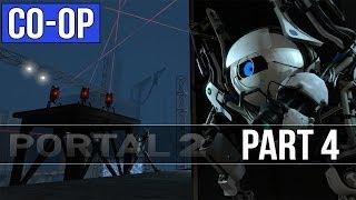 Portal 2 Co-op Walkthrough - Part 4 BEAMS - Let's Play Gameplay&Commentary