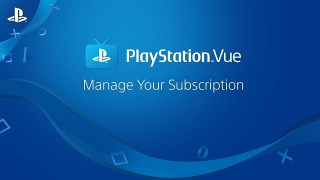 PlayStation Vue - Subscription Management