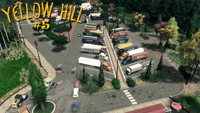 Yellow Hill - The truck stop at the A1 highway exit | S2 EP5 | Cities Skylines Gameplay