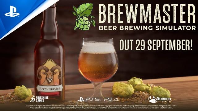 Brewmaster: Beer Brewing Simulator - Release Date Announce Trailer | PS5 & PS4 Games