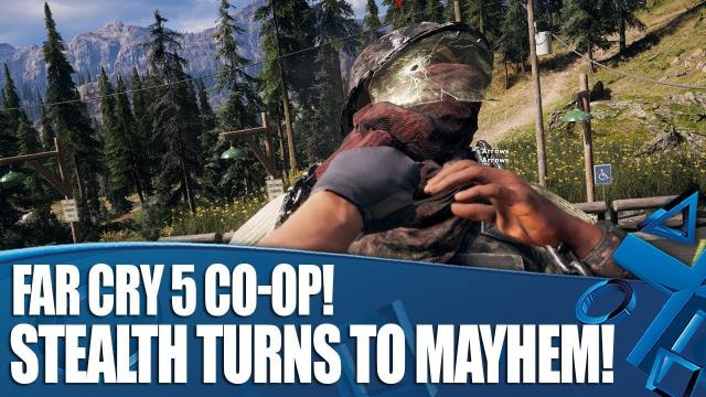 Far Cry 5 Co-op Gameplay - Stealth Turns To Mayhem! And bears