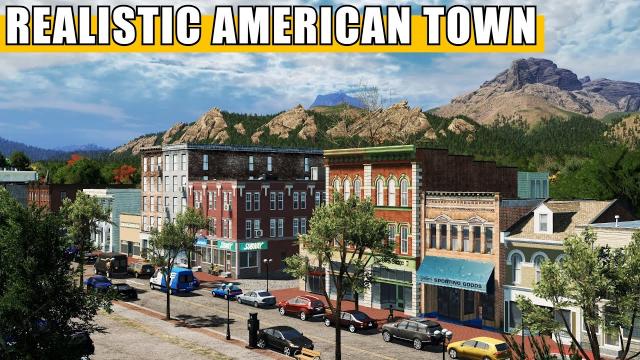 Building a Highly-Detailed Realistic American Town From Scratch in Cities Skylines!