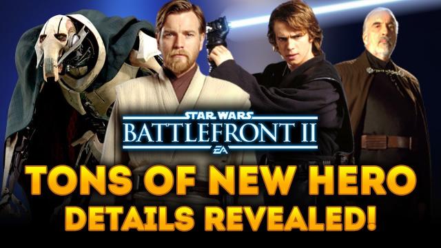 TONS OF NEW HERO DETAILS REVEALED! General Grievous, Kenobi Voice Lines! - Star Wars Battlefront 2