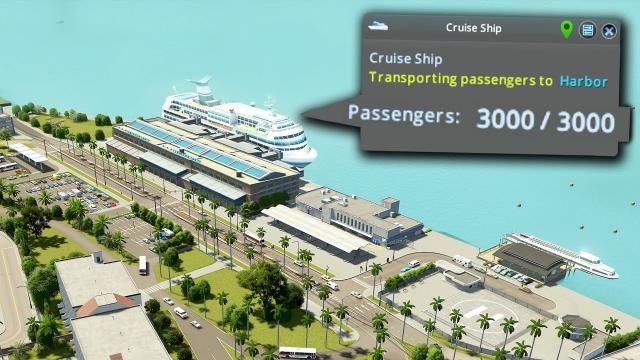 I Forced THOUSANDS of Tourists on to Cruise Ships in Cities Skylines | Sunset City 25