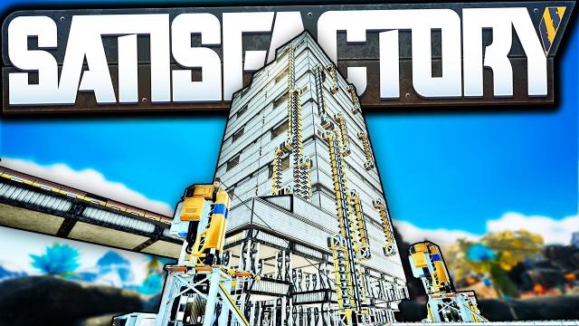 Building the first WORLD EATER Factory - Satisfactory Modded Let's Play Ep 12