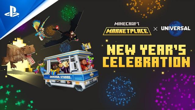 Minecraft - Universal New Year's Celebration Launch Trailer | PS4 Games