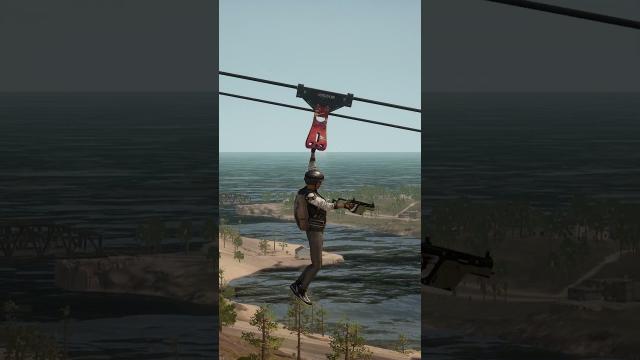 ????️How to make an entrance using the Zipline in #Miramar  #PUBG #BATTLEGROUNDS #Zipline #Shorts