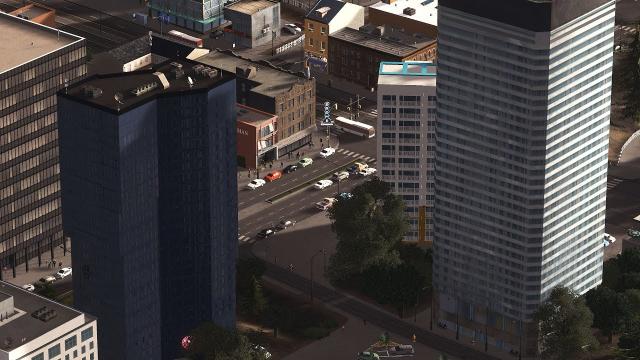 Cities: Skylines Cinematic - North American city life (1440p test)