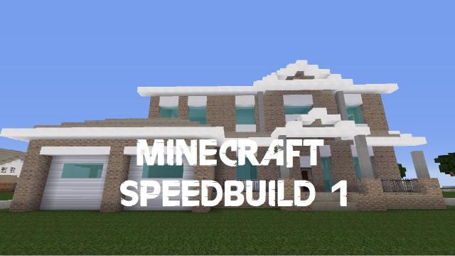 Minecraft Speedbuild 1 - Suburban House - Part 2