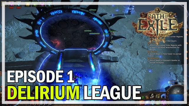 Path of Exile - Delirium League Necromancer Episode 1 - Maps