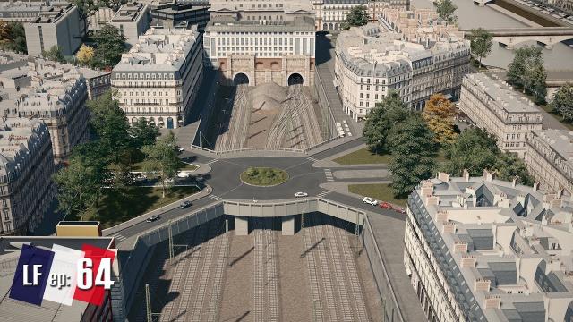 Cities Skylines: Little France - Elevated Roundabout above Train tracks | Paris build  #Ep64