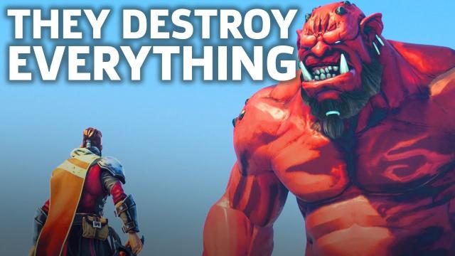 Extinction Is Coming - Fighting A Giant Gameplay