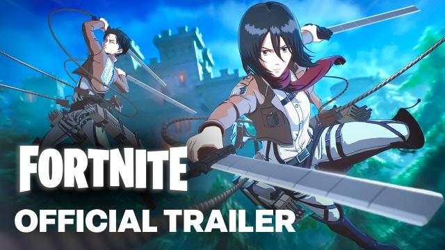 Fortnite - Eren Jaeger with ODM Gear and Thunder Spears Gameplay Trailer