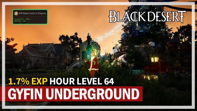 Gyfin Underground Grind Best EXP Per Hour? Succession DK | Black Desert