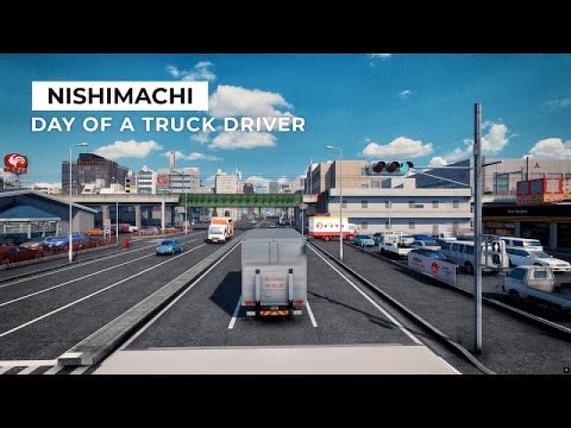 Cities Skylines - Day of a truck driver in Nishimachi [4K]