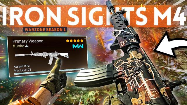 Returning to the M4 IRON SIGHTS Class Setup in Warzone... it's DEADLY!