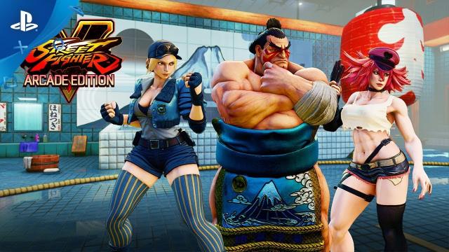 Street Fighter V: Arcade Edition – E. Honda/Lucia/Poison Gameplay Trailer | PS4