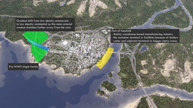 Cities: Skylines - Building a realistic US city [EP.7] - The port of Kendrick & westward expansion