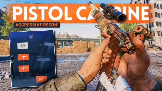 NEW AGGRESSIVE RECON WEAPON IS INSANE! - Battlefield 5 (P08 Pistol Carbine Review & Gameplay)