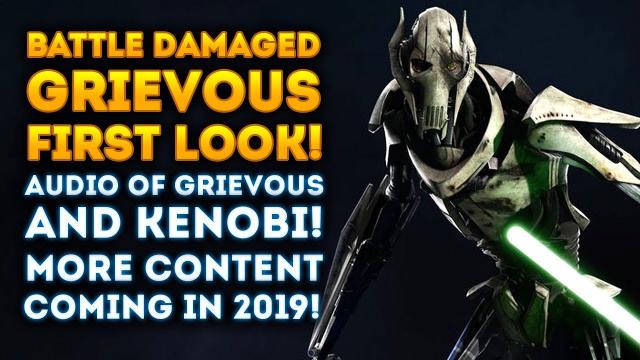 Battle Damaged Grievous Image! Audio of Grievous & Kenobi! DLC in 2019! - Star Wars Battlefront 2