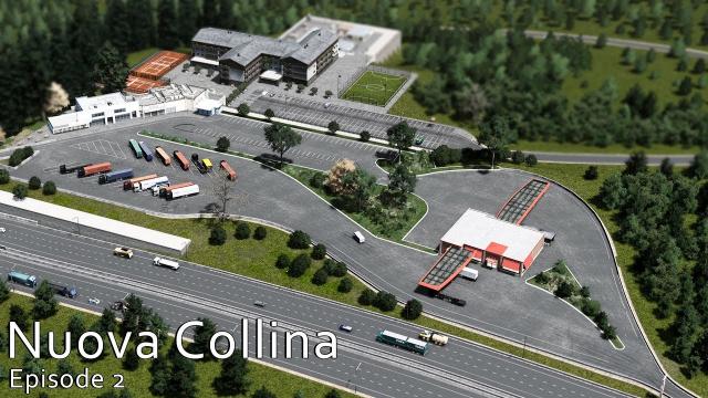 CIties Skylines: Nuova Collina - Highway Rest Area with Gas Station #EP2