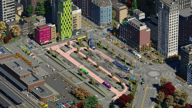 Building a Custom Transport Hub [Bus, Tram, Train] in Cities Skylines 2