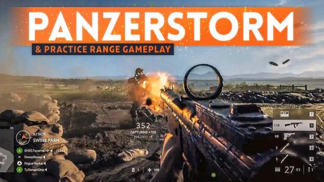 BATTLEFIELD 5 PANZERSTORM MAP GAMEPLAY & Practice Range First Look! (BF5 New Content)