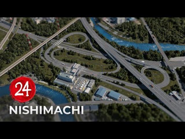 Nishimachi EP 24 - Toyako Expressway Interchange - Cities Skylines
