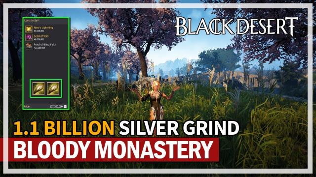 1.1 Billion Silver Marni Realm Bloody Monastery Grind & Bells | Black Desert