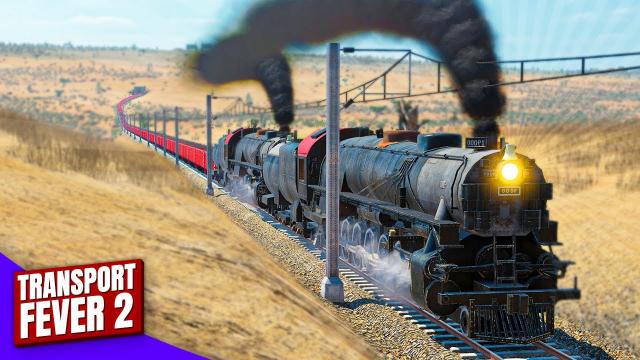 This train is 1KM LONG and earns $43 MILLION! | Transport Fever 2 (#6)