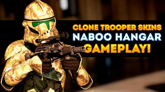 NEW Clone Trooper Skins Gameplay on Naboo Hangar (Blast, Arcade Modes) - Star Wars Battlefront 2