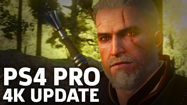 The Witcher 3 PS4 Pro 4K Update Gameplay
